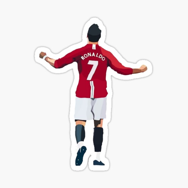 siuuu ronaldo Cristiano CR7 memes MUFC Sticker for Sale by Quote
