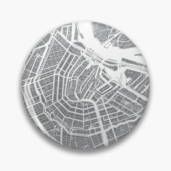 Item preview, Amsterdam, Netherlands, City Map - Grey designed and sold by helloadventure.