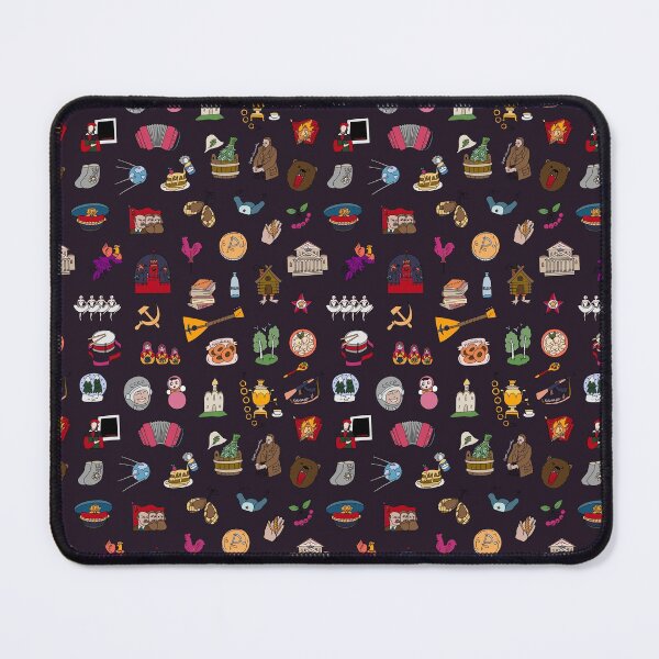 Item preview, Russian Travel Icons Pattern Colored designed and sold by RussianGifts.