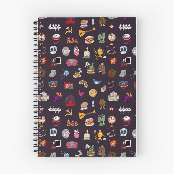 Item preview, Russian Travel Icons Pattern Colored designed and sold by RussianGifts.