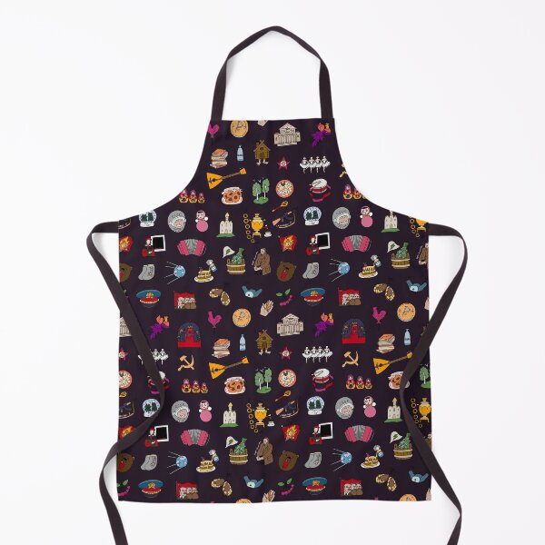 Item preview, Russian Travel Icons Pattern Colored designed and sold by RussianGifts.