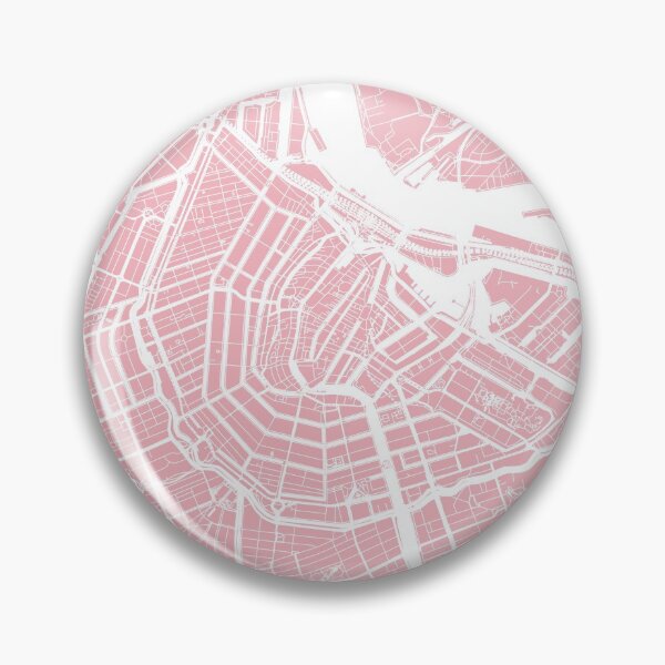 Item preview, Amsterdam, Netherlands, City Map - Pink designed and sold by helloadventure.