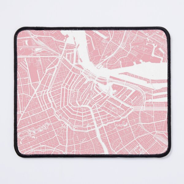 Item preview, Amsterdam, Netherlands, City Map - Pink designed and sold by helloadventure.