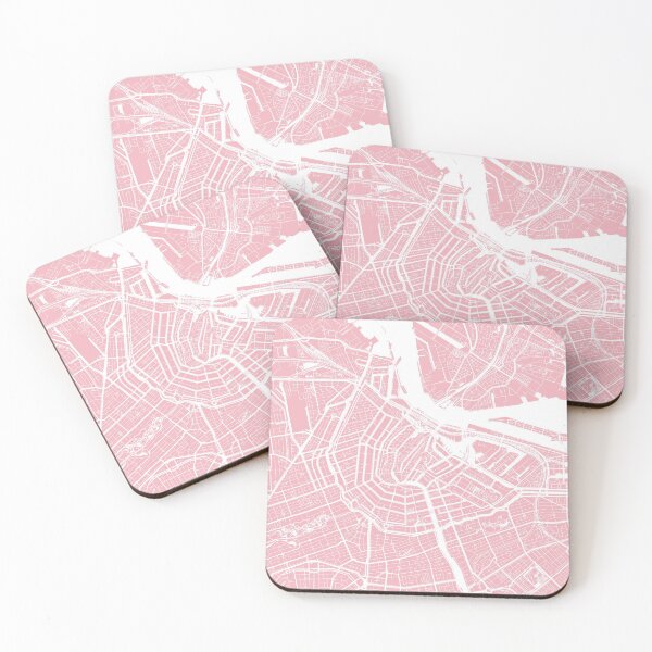 Item preview, Amsterdam, Netherlands, City Map - Pink designed and sold by helloadventure.