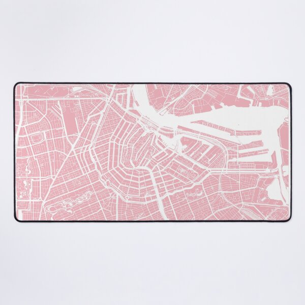 Item preview, Amsterdam, Netherlands, City Map - Pink designed and sold by helloadventure.