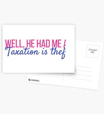 Taxation is Theft Postcards