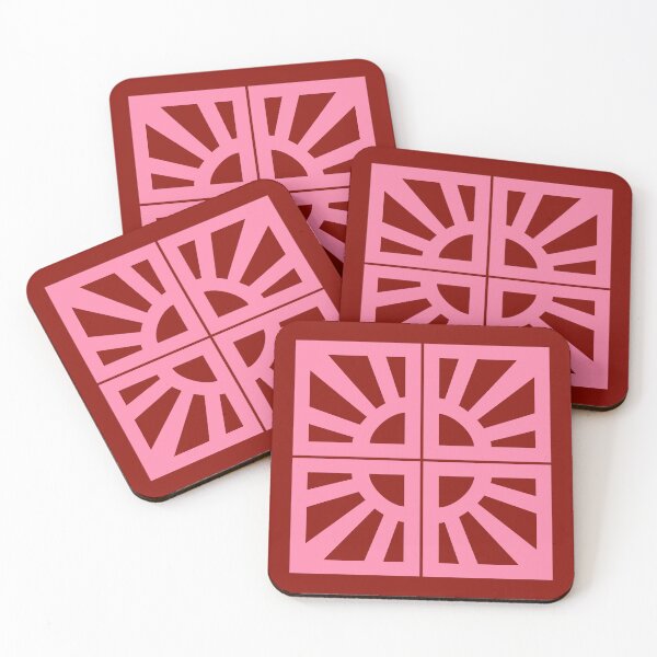 Item preview, Breeze Block Eleven Pink B designed and sold by Owen1976.