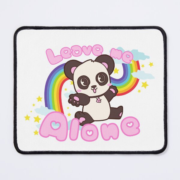 Item preview, Leave me alone Rainbow Panda- Cute pink designed and sold by Anxatzi.