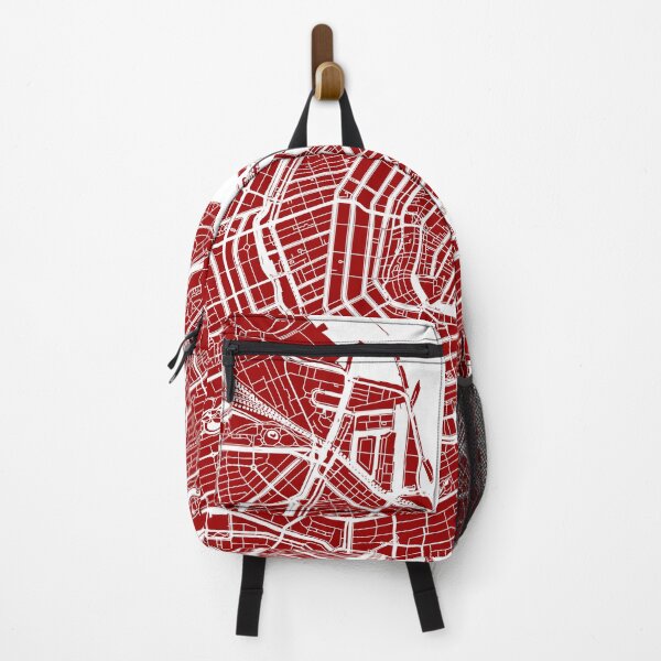 Item preview, Amsterdam, Netherlands, City Map - Red designed and sold by helloadventure.