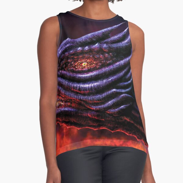 Black Dragon Sleeveless Top