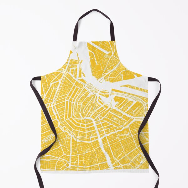 Item preview, Amsterdam, Netherlands, City Map - Yellow designed and sold by helloadventure.
