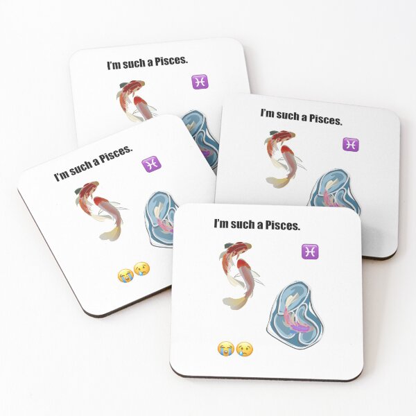 Item preview, Pisces zodiac sign coy astrology  designed and sold by freya kelly.