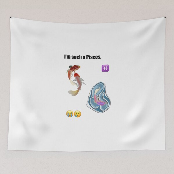 Item preview, Pisces zodiac sign coy astrology  designed and sold by freya kelly.