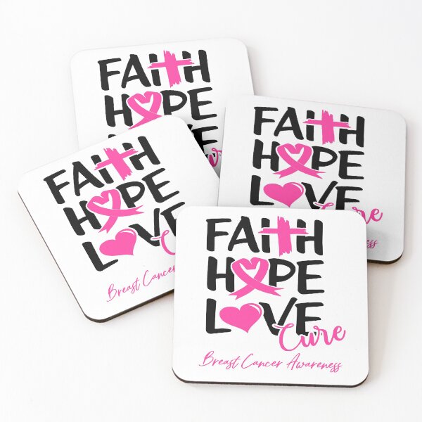 Item preview, Faith Hope Love Cure Breast Cancer Awareness designed and sold by Grooffos.