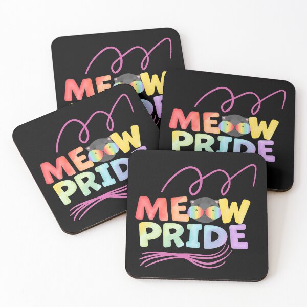 Item preview, Meow Pride - Cat Pride Rainbow Flag designed and sold by Rainbows Rock.