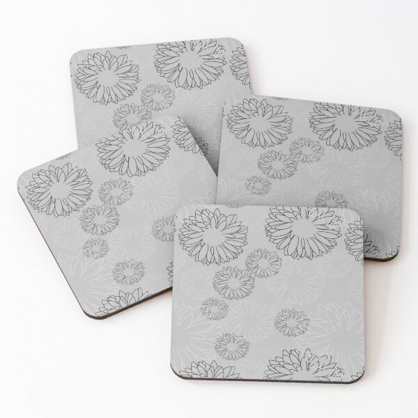 Item preview, Monochrome Falling Daisies designed and sold by DesignsByJaycee.