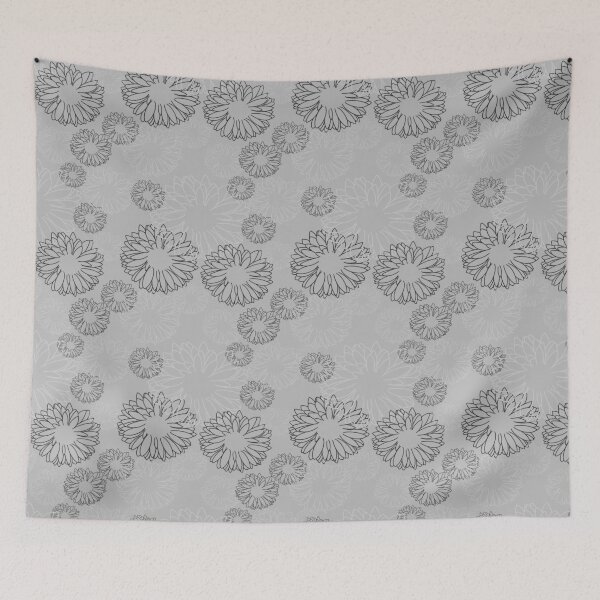 Item preview, Monochrome Falling Daisies designed and sold by DesignsByJaycee.