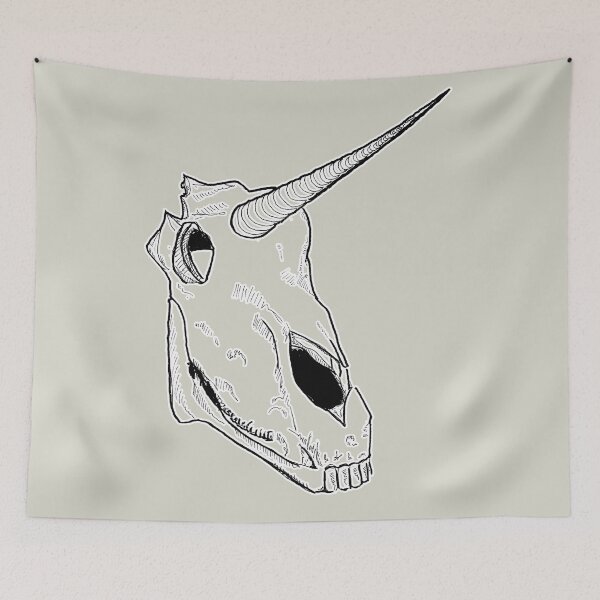 Item preview, Unicorn skull designed and sold by Starbelly208.
