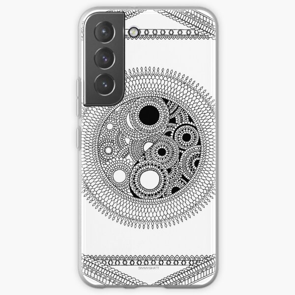 Tranquility Yin Yang Mandala by SimmyGhatt Samsung Galaxy Soft Case