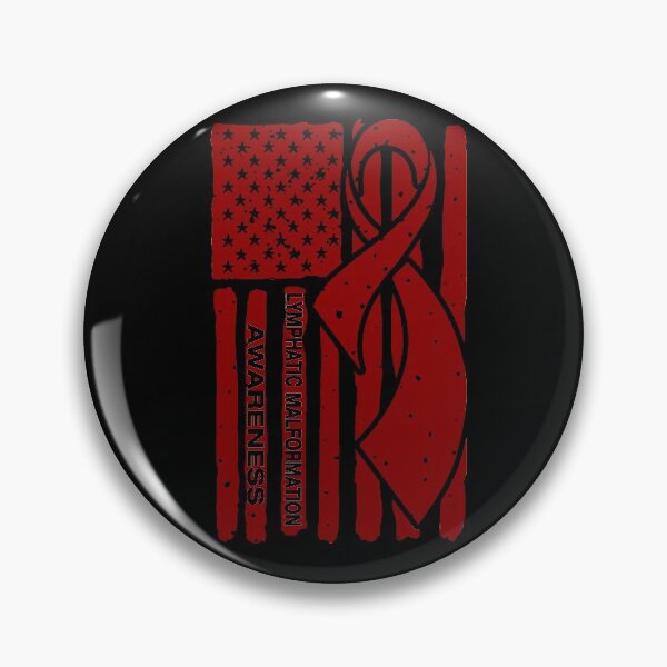 Item preview, Lymphatic Malformation Awareness Ribbon American Flag designed and sold by Tadmab.