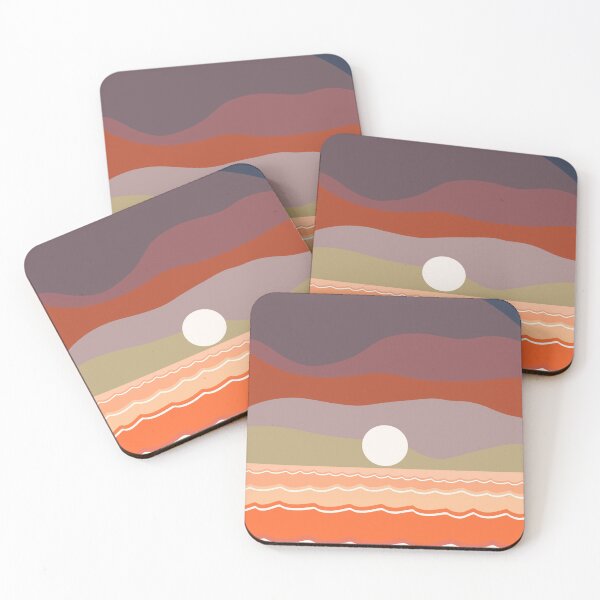 Item preview, Ocean Sunset – Orange designed and sold by susys-doodles.