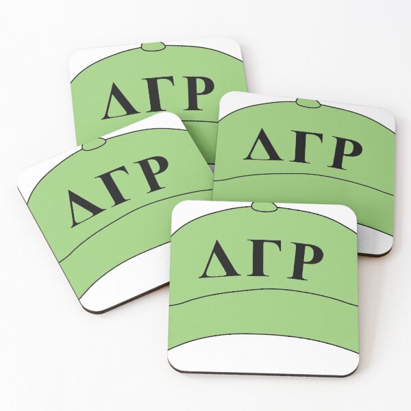 Item preview, Delta Gamma Rho Neon Hat sticker designed and sold by larajharper.