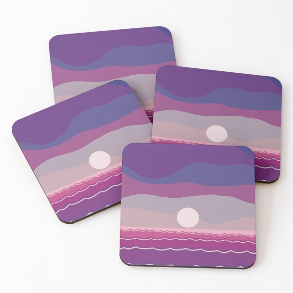 Item preview, Ocean Sunset – Purple designed and sold by susys-doodles.