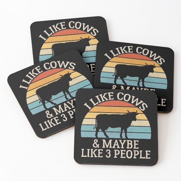 Item preview, Cow Lover Gift Farmer, I Like Cows and Maybe Like 3 People  designed and sold by AEOPIN.