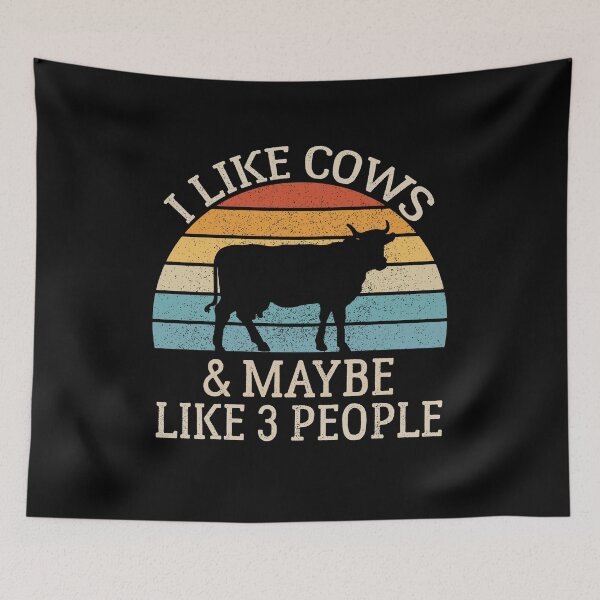 Item preview, Cow Lover Gift Farmer, I Like Cows and Maybe Like 3 People  designed and sold by AEOPIN.