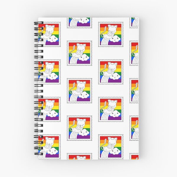Item preview, Meow Pride - Cat Pride Rainbow Stamp On White designed and sold by Rainbows Rock.