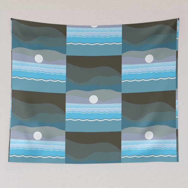 Item preview, Ocean Sunset – Blue designed and sold by susys-doodles.