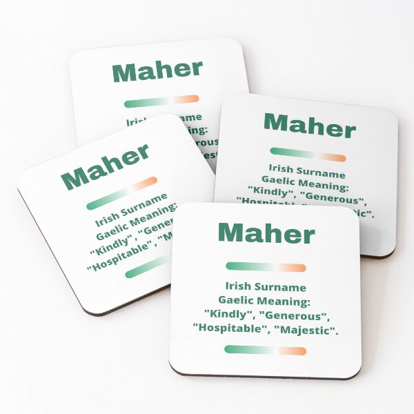 Item preview, Maher Family Surname Meaning designed and sold by teewearstyle.