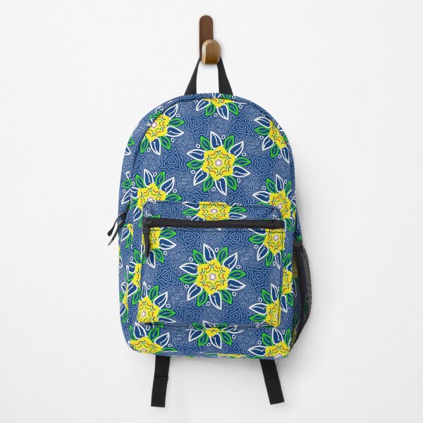 Item preview, Blue and Yellow Doodle Art Flowers designed and sold by Gravityx9.