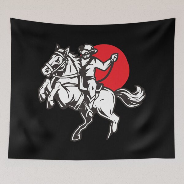 Item preview, traditional cowboy horse on a sunny day horse lover gifts designed and sold by ioema.