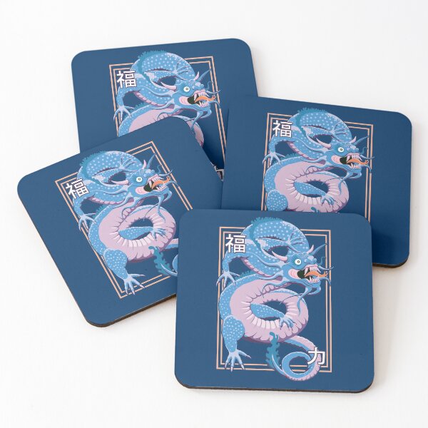 Aperçu de l'œuvre Dragon Oriental chinois de couleur bleu créée et vendue par TMBTM.