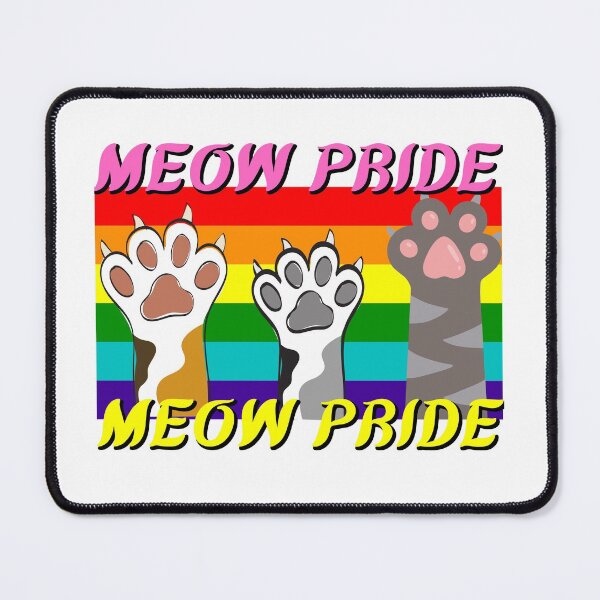Item preview, Meow Pride - Cat Pride Rainbow Flag designed and sold by Rainbows Rock.