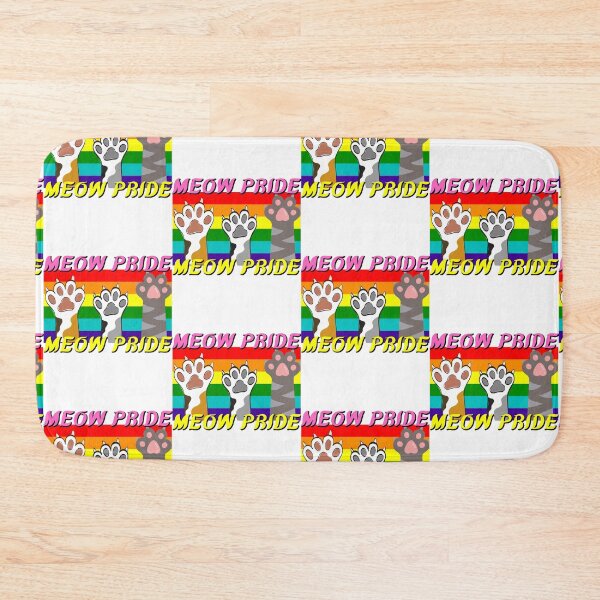 Item preview, Meow Pride - Cat Pride Rainbow Flag designed and sold by Rainbows Rock.