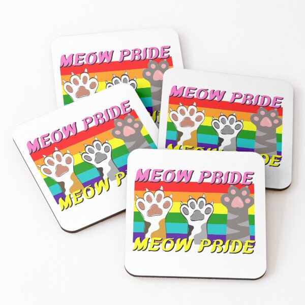 Item preview, Meow Pride - Cat Pride Rainbow Flag designed and sold by Rainbows Rock.