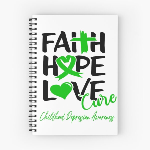 Item preview, Faith Hope Love Cure Childhood Depression Awareness designed and sold by Grooffos.