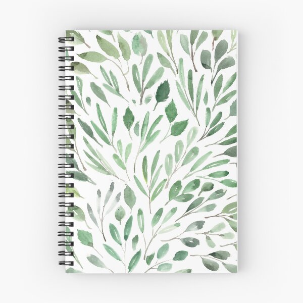 Item preview, Leaf Pattern Watercolor Illustration designed and sold by Danica Templeton.