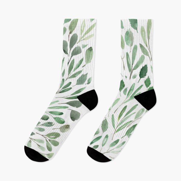 Item preview, Leaf Pattern Watercolor Illustration designed and sold by Danica Templeton.