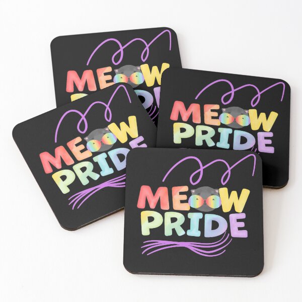 Item preview, Meow Pride - Cat Pride Rainbow Flag designed and sold by Rainbows Rock.