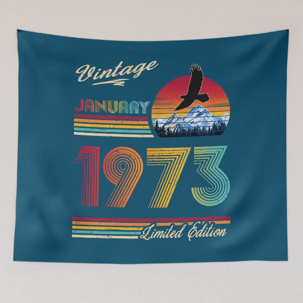 Item preview, January 1973 Birthday designed and sold by GreenSplash.