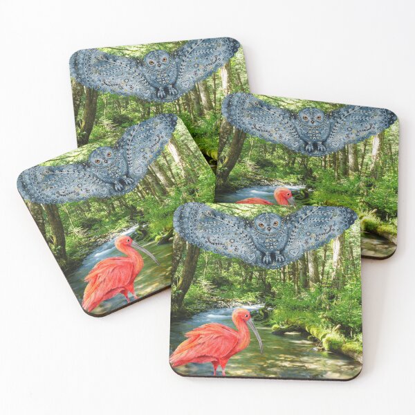 Item preview, Flamingo & Owl Sweatshirt designed and sold by marmothel.