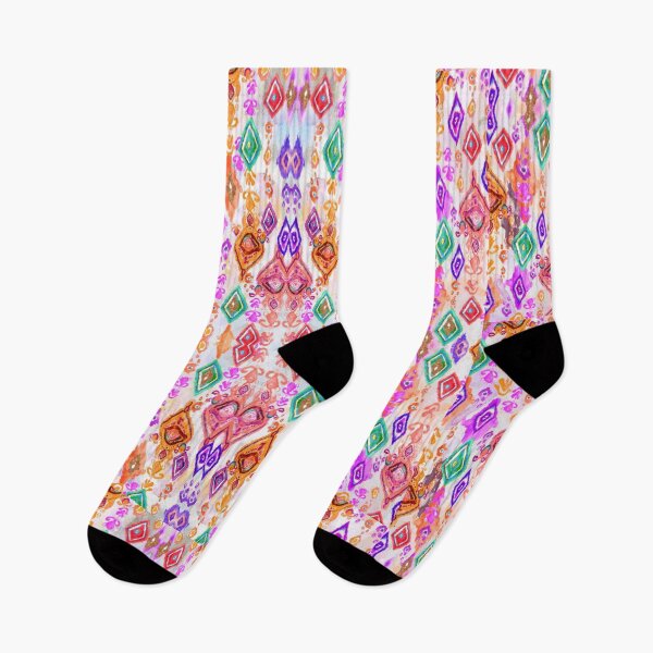 Item preview, Uzbek ikat, rainbow colors designed and sold by Abstract-Shop-0.