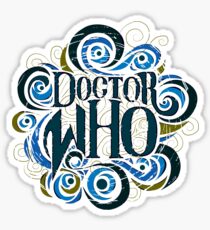 Whimsically Wibbly Wobbly Timey Wimey - Light Shirt Sticker
