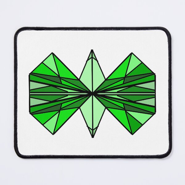 Item preview, Emerald geometric butterfly designed and sold by MakiArts.