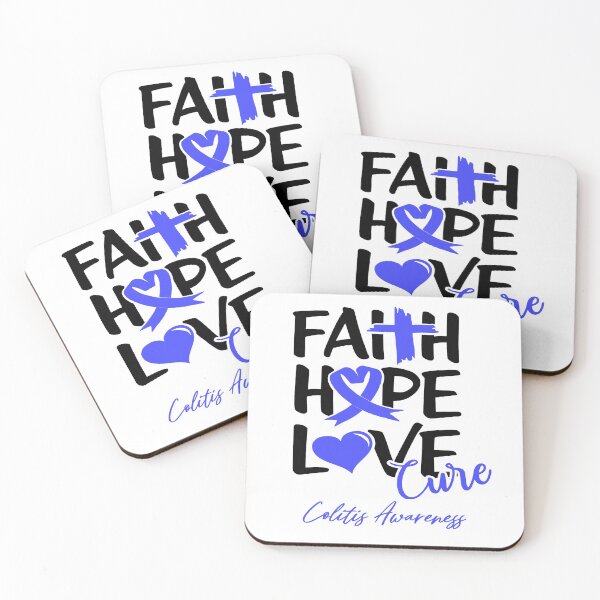 Item preview, Faith Hope Love Cure Colitis Awareness designed and sold by Grooffos.