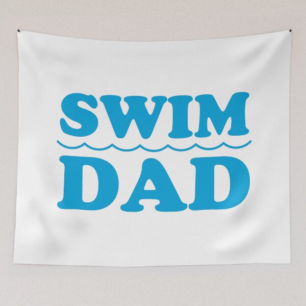 Item preview, Swim Dad Blue designed and sold by cmd-art.