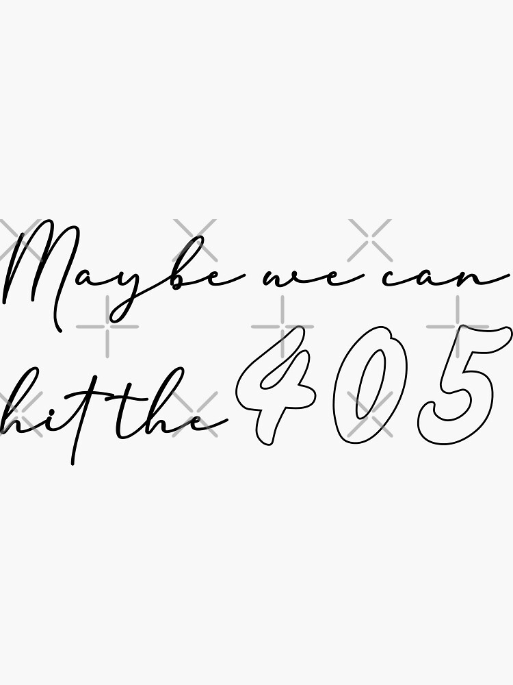 "Meet Me At Our Spot Lyrics" Sticker for Sale by ashlenamusic | Redbubble